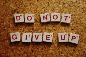 Do not give up tiles