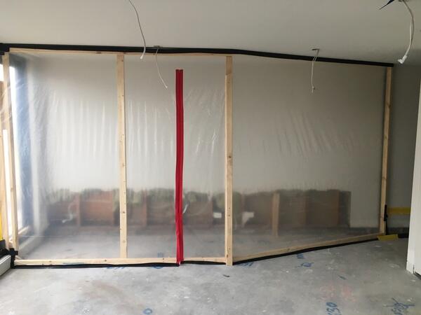 Mould containments for workzone and to prevent airborne pollutants spreading 4
