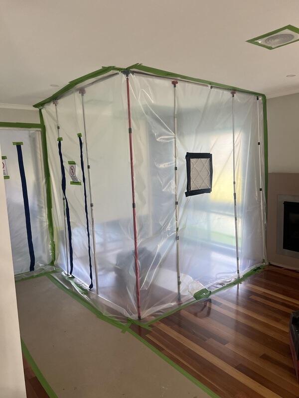 Mould containments for workzone and to prevent airborne pollutants spreading 8